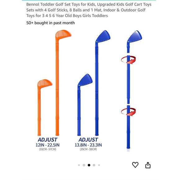 Toddler Golf Tournament Set Kids Golf Cart Toys - Picture 8 of 9